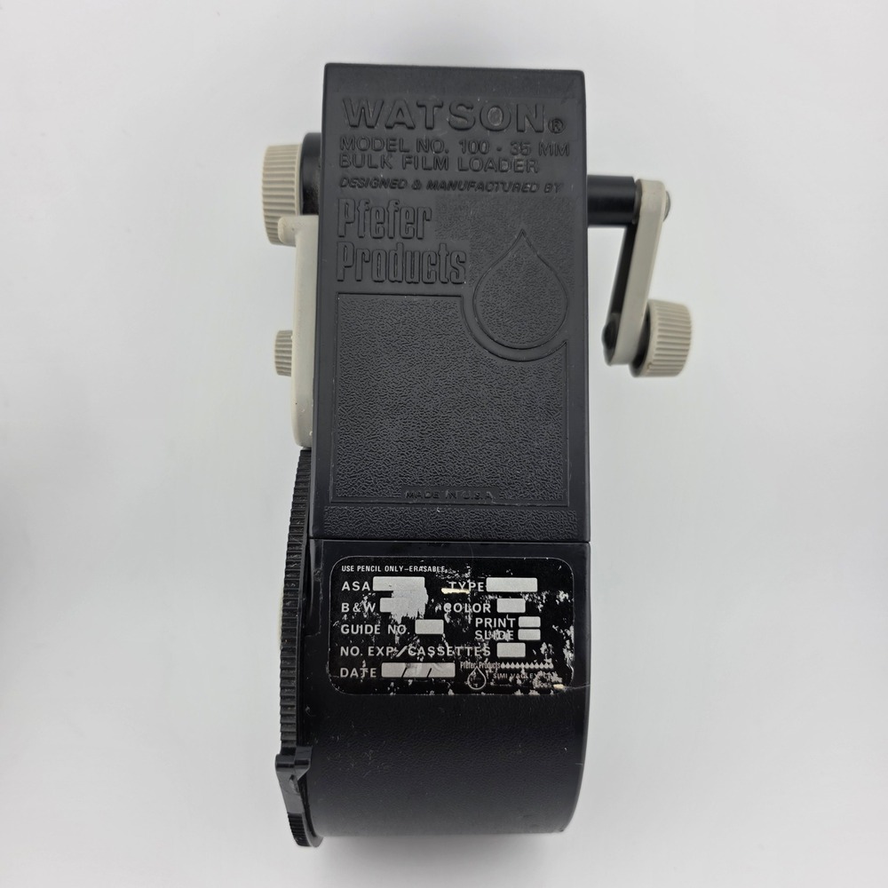 Watson 100 35mm Bulk Film Loader‎ Pfefer Products Photography Camera Darkroom